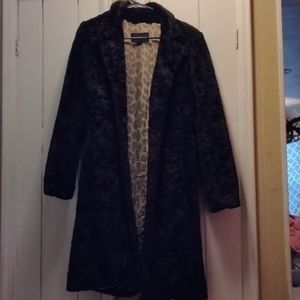 Express velvet fur coat brown punk, goth, steampunk, vampire